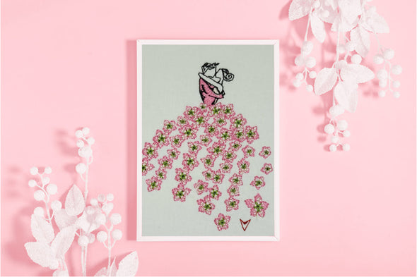 Blossom Flower Love machine embroidery design