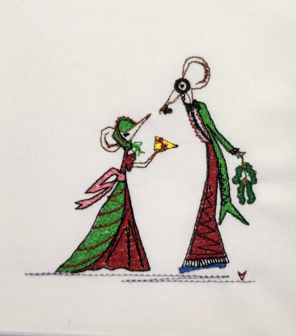 Merry Christmas Mice- Embroidery Design