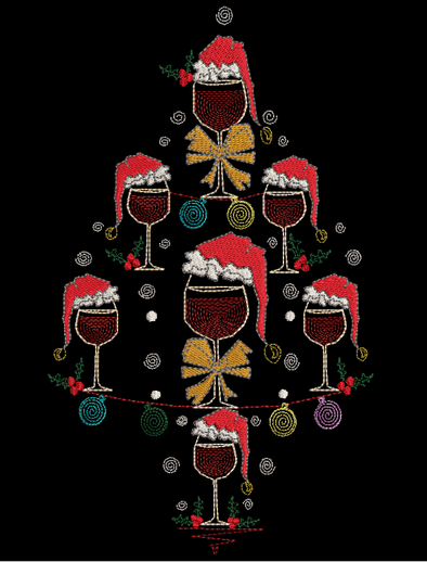 Wine Christmas Tree