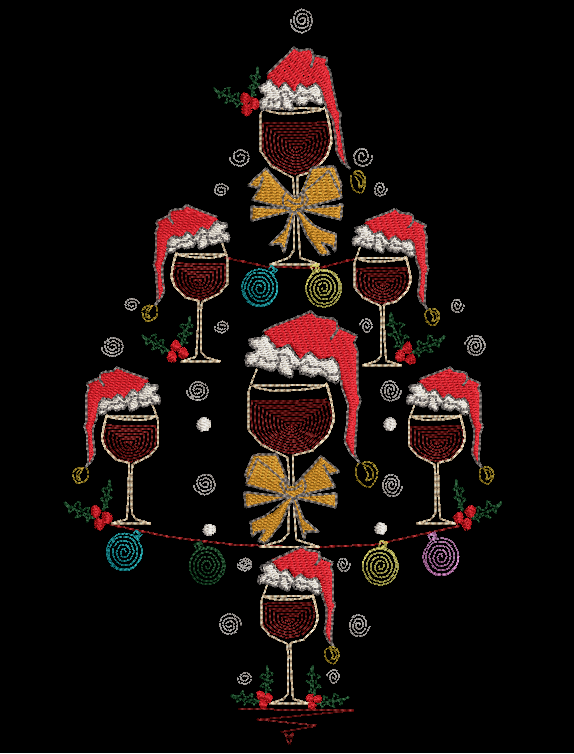Wine Christmas Tree