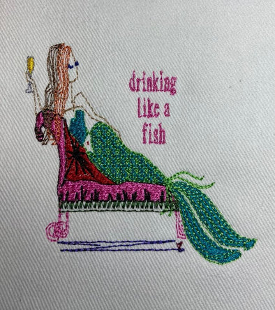 Drink like a fish mermaid
