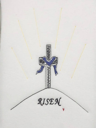 Easter Cross RISEN - Embroidery Design