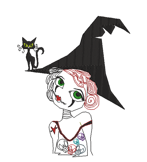 Witch Edith - Embroidery Design