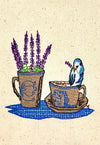 Bird Teacups & Lavender