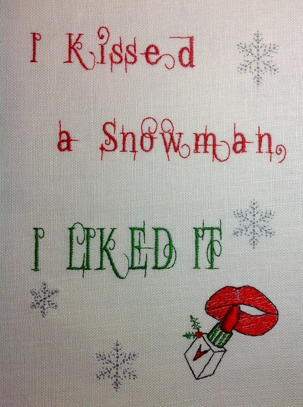 I kissed a Snowman, I liked it 5x7