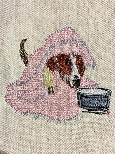 peekaboo Dog - Embroidery Design