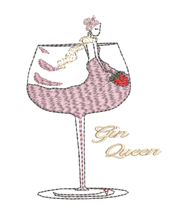 URBAN Embroidery Gin Queen