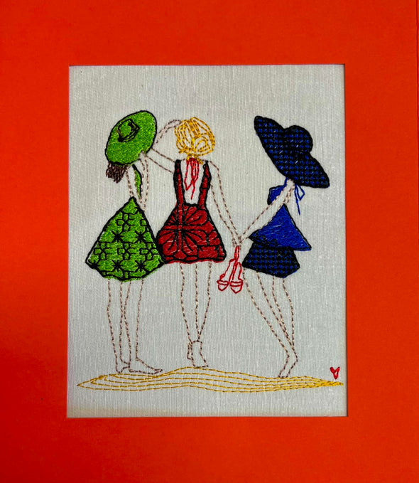 3 BFF Summer Girls 2023 Embroidery Design
