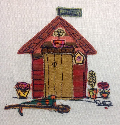 Dad's Shed - Raw Edge Applique Embroidery Design