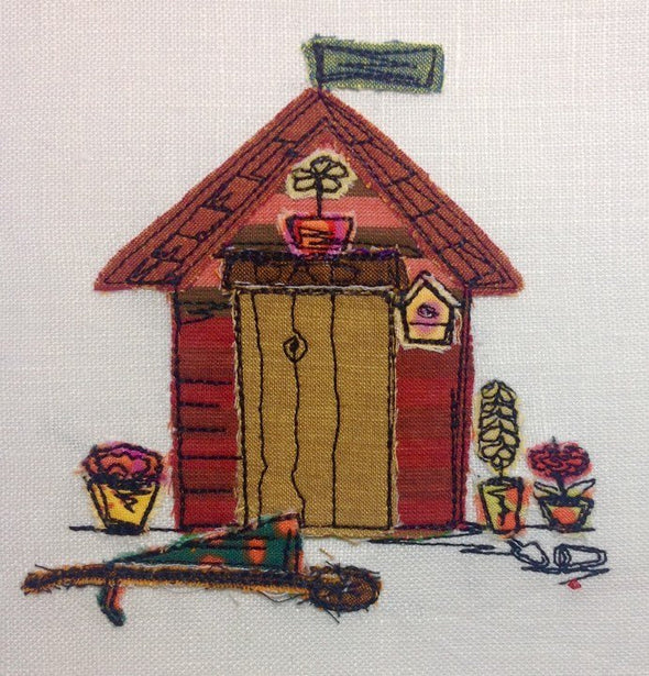 Dad's Shed - Raw Edge Applique Embroidery Design