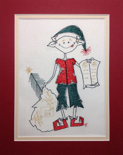 Eric the Christmas Elf - Embroidery Design