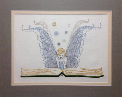 Fairy Book Design - Reading Pillow Embroidery Design