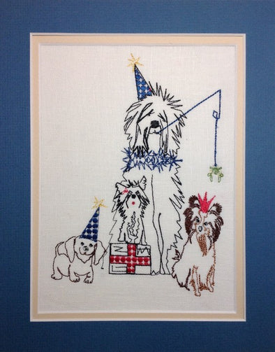 Doggy Christmas Party 2 - Embroidery Design