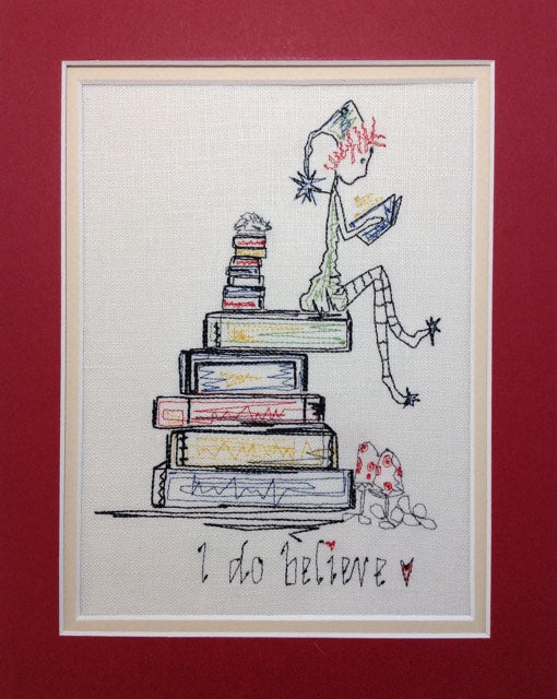 Pixie Boy - I Do Believe - Reading Book Pillow Design