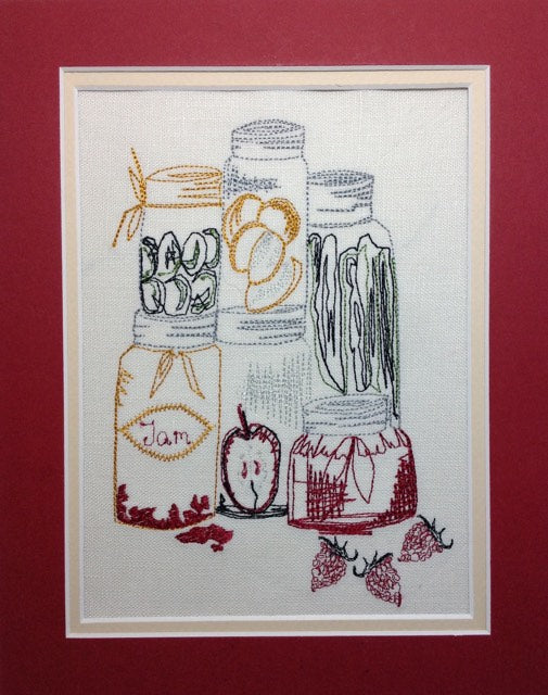 Jar of Condiments - Embroidery Design