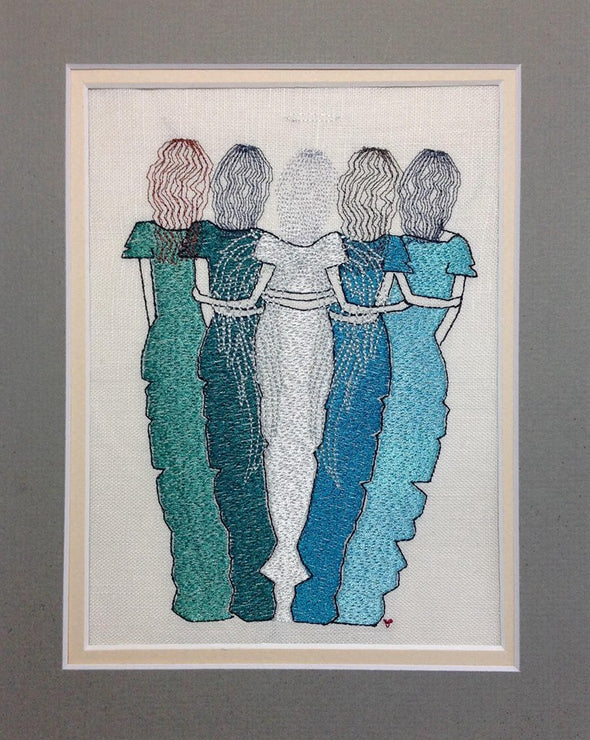 5 Ladies, Sisters, Friends - Angel Design