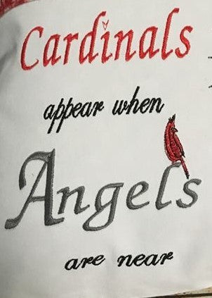 Angel Mother - WORDS ONLY - Reading Book Pillow Embroidery Design