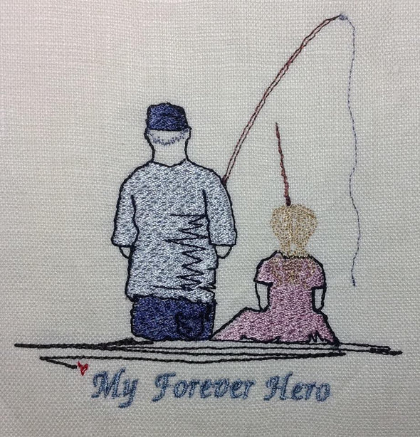 My Forever Hero - Father or Granddad Fishing with Girl
