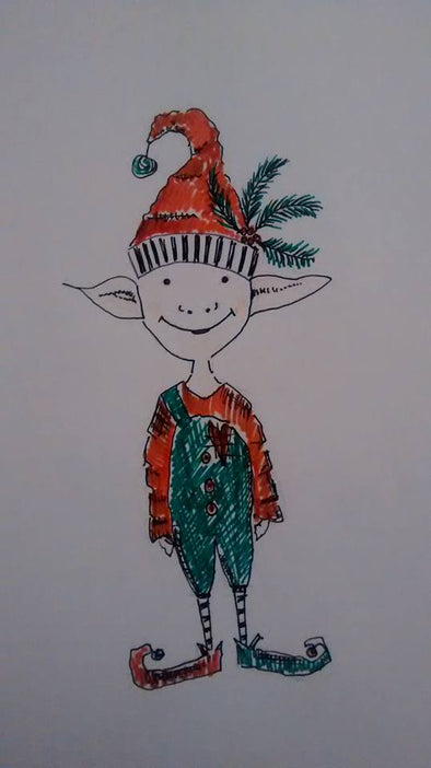 Christmas Elf Boy Squidge - Embroidery Design