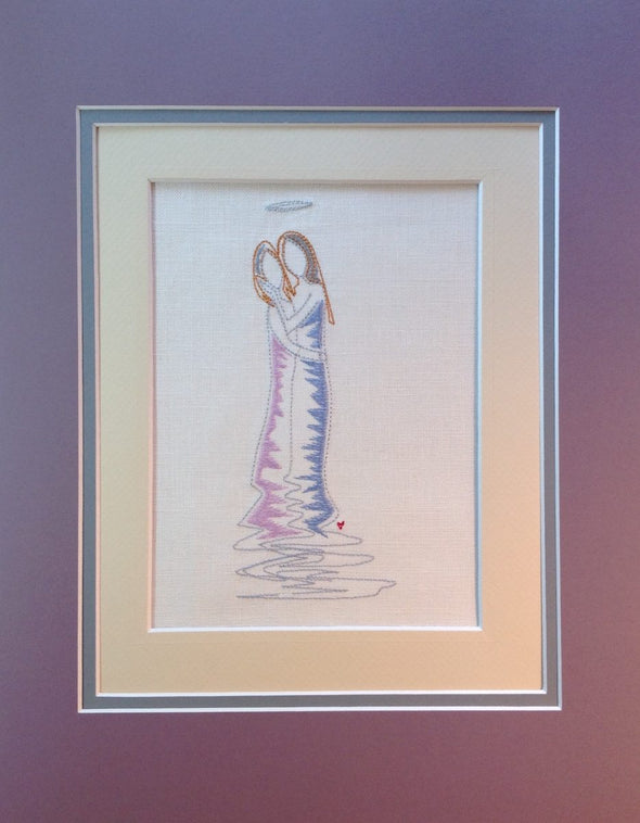 Forever Mine Collection - Angel Mother and Daughter - Embroidery Design