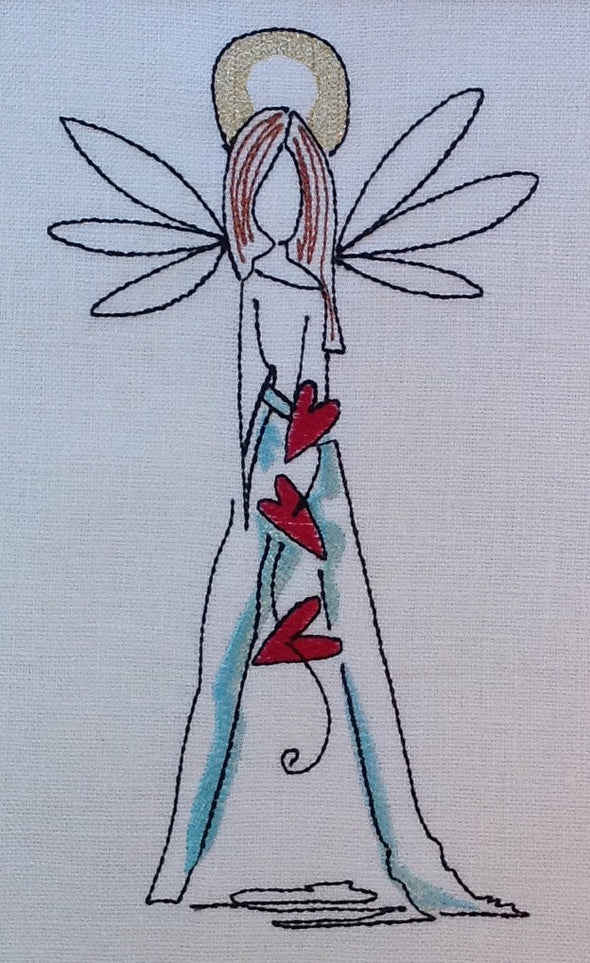 Forever Mine Collection - Angel Mother - Embroidery Design
