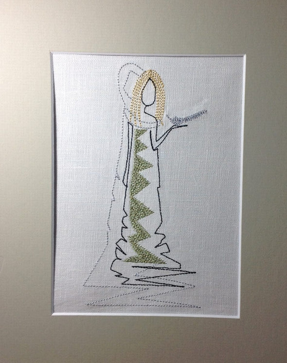 Forever Mine Collection - Angel Mother Watching Over - Embroidery Design