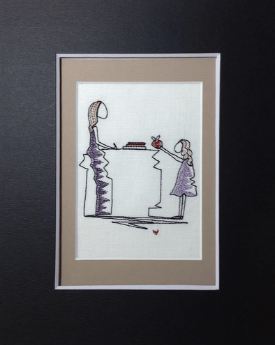 Forever Mine Collection - Teacher Mrs Miss Thank You Little Girl - Embroidery Design
