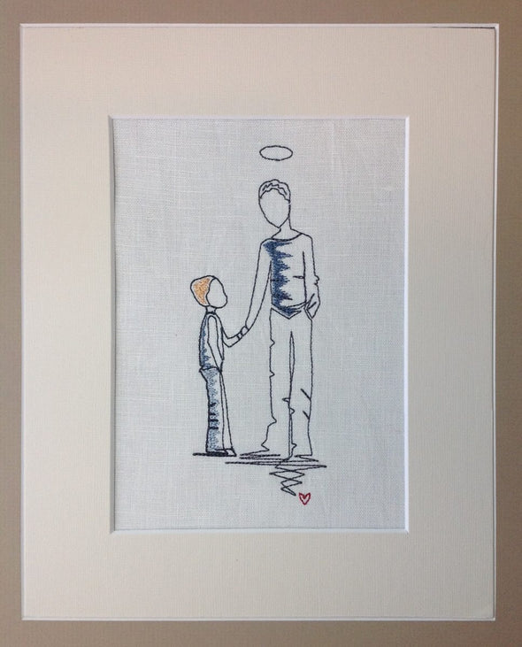 Forever Mine Collection - Son and Angel Dad - Embroidery Design