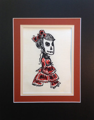 Skull Lady - Embroidery Design