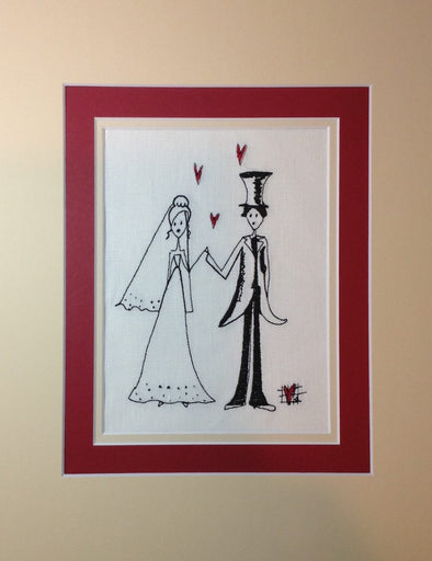 Bride and Groom - Embroidery Design