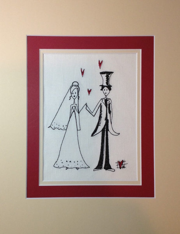Bride and Groom - Embroidery Design