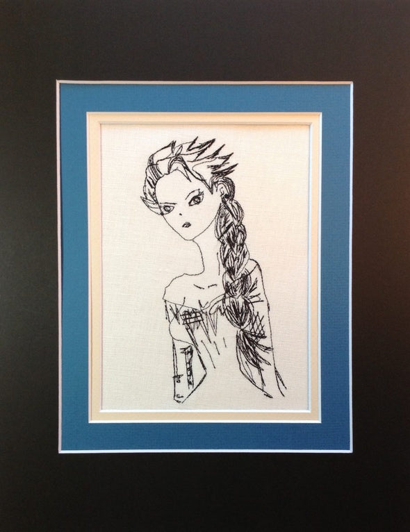 Winter Queen Elsa - Embroidery Design