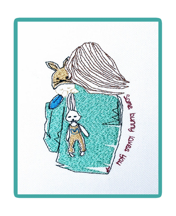 Mummy & Baby SOME BUNNY LOVES YOU - Embroidery Design