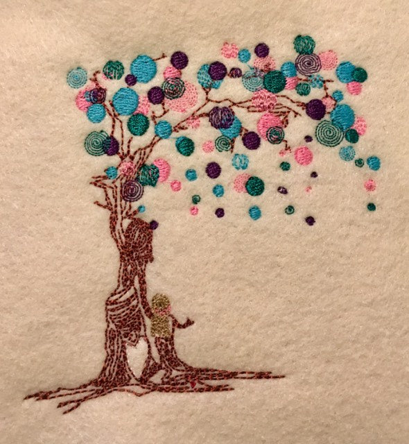 Tree of Life - Urban Embroidery Design Mother & Daughter