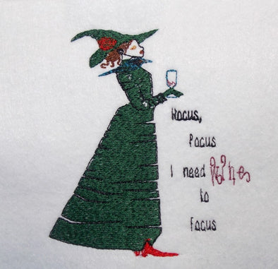 Witch and Wine - Embroidery Design